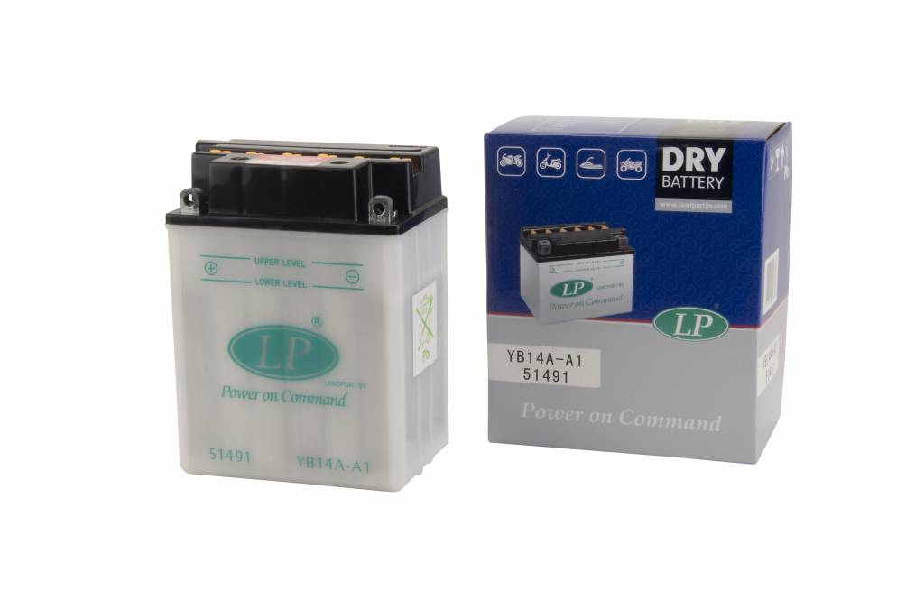 Landport (LP) YB14A-A1 motor accu 12 volt 14 ah
