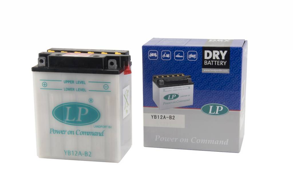 Landport (LP) YB12A-B2 motor accu 12 volt 12 ah