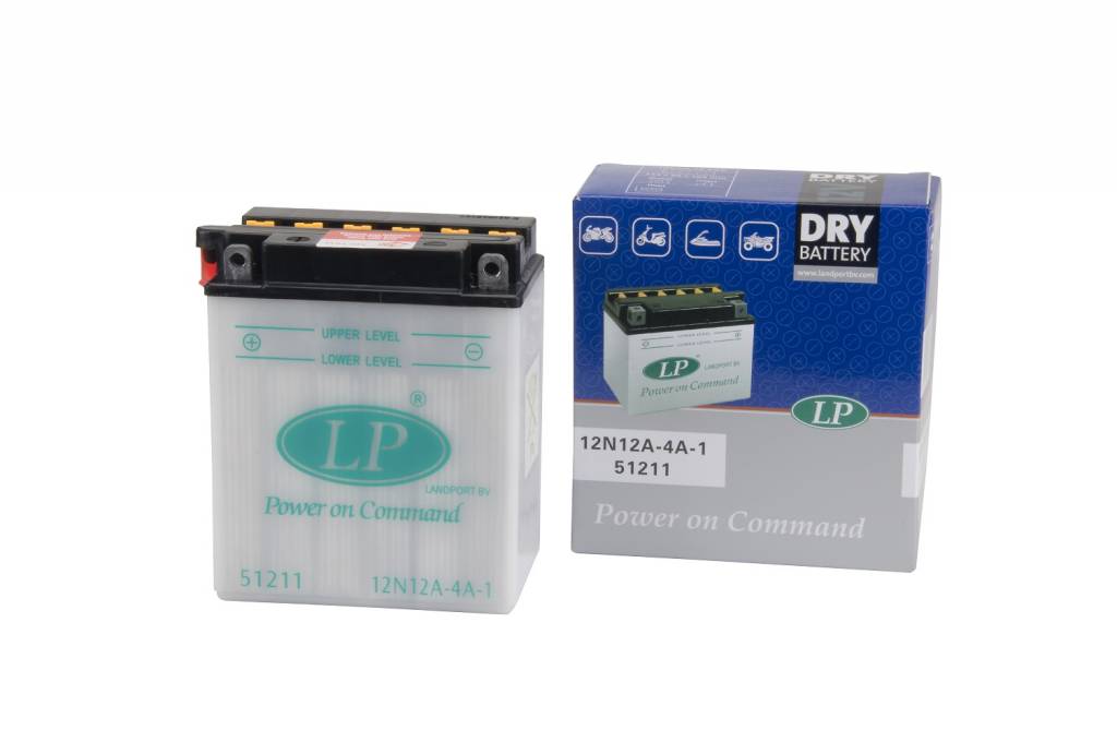 Landport (LP) 12N12A-4A-1 motor accu 12 volt 12 ah