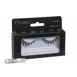 CHRISTIAN FAYE Fake Eyelashes with glue - Anona