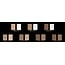 CHRISTIAN FAYE Sopracciglio DUO Highlighter kit polvere, completa di modelli e pennello - Dark