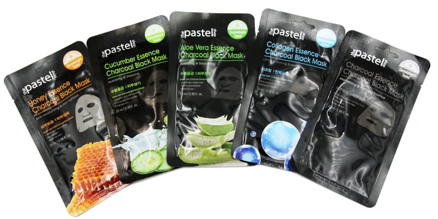 Premium Zwart Masker gemaakt van bamboe-houtskoolvlies, ontgiftend effect, antibacterieel materiaal