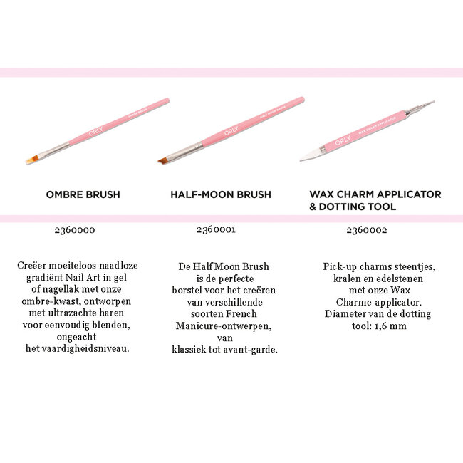 ORLY NailArt Half-Moon Brush