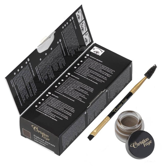 CHRISTIAN FAYE Eyebrow DIP Pomade Dark Brown