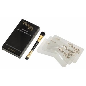 CHRISTIAN FAYE Eyebrow powder brush / stencil set