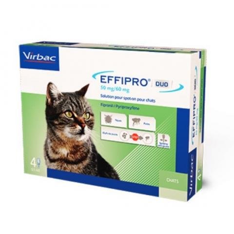 Afbeelding Effipro DUO Spot-on Kat > 6 kg - 4 Pipetten door Petduka