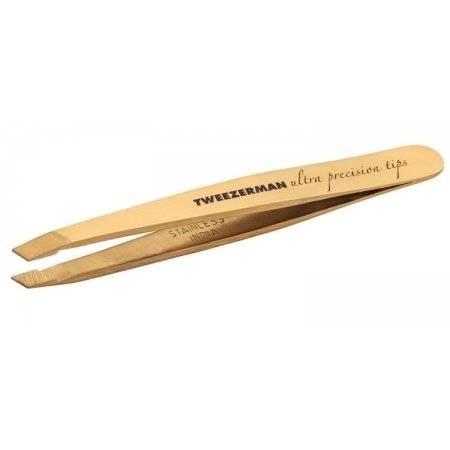 Mini Ultra Precision Slant Tweezer Gold