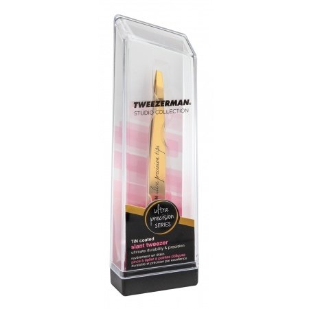 Mini Ultra Precision Slant Tweezer Gold