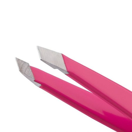 Mini Slant Tweezer Neon Pink