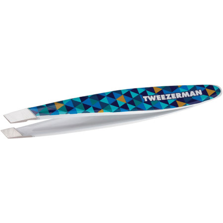 Mini Slant Tweezer Mosaic Blue