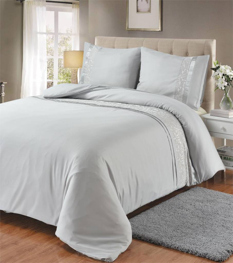 luxe goedkoop "Silver Flower" Bedlinnenexpert