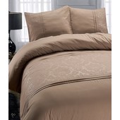 Fancy Embroidery Luxe dekbedovertrekken Taupe "Royal Barok"