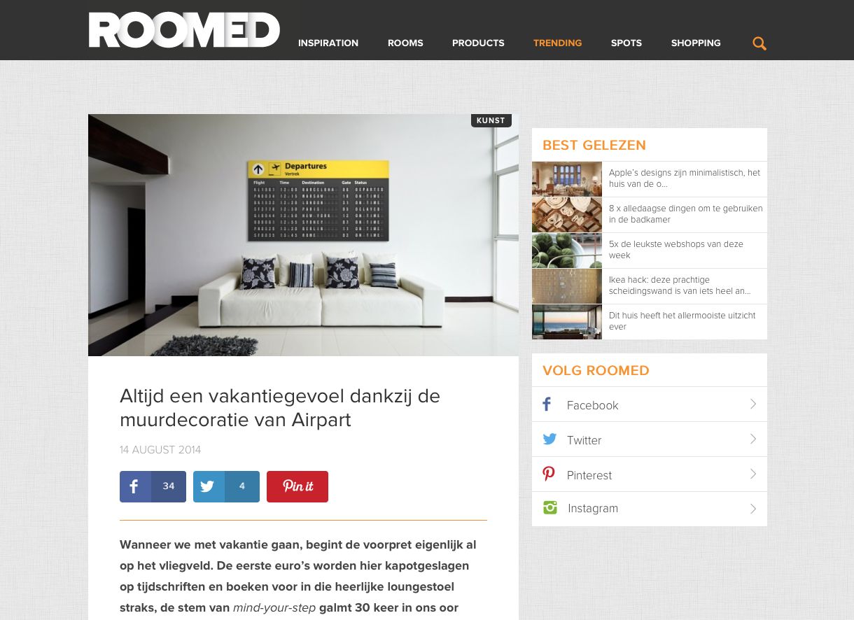 Onze eerste publicatie!