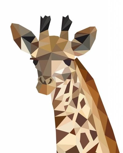 Behangpaneel giraf