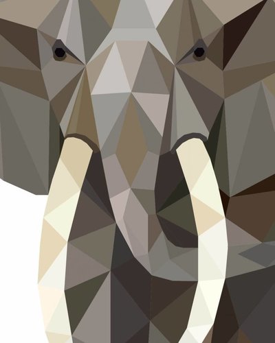 Behangpaneel olifant