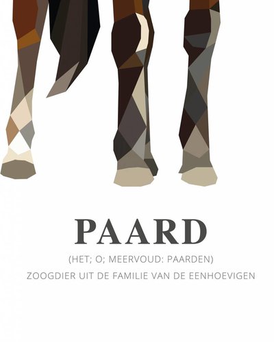 Behangpaneel paard