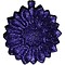 bloemornament glitter paars blauw