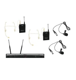 Relacart RELACART Set UR-260D Bodypack with Headset and Lavalier