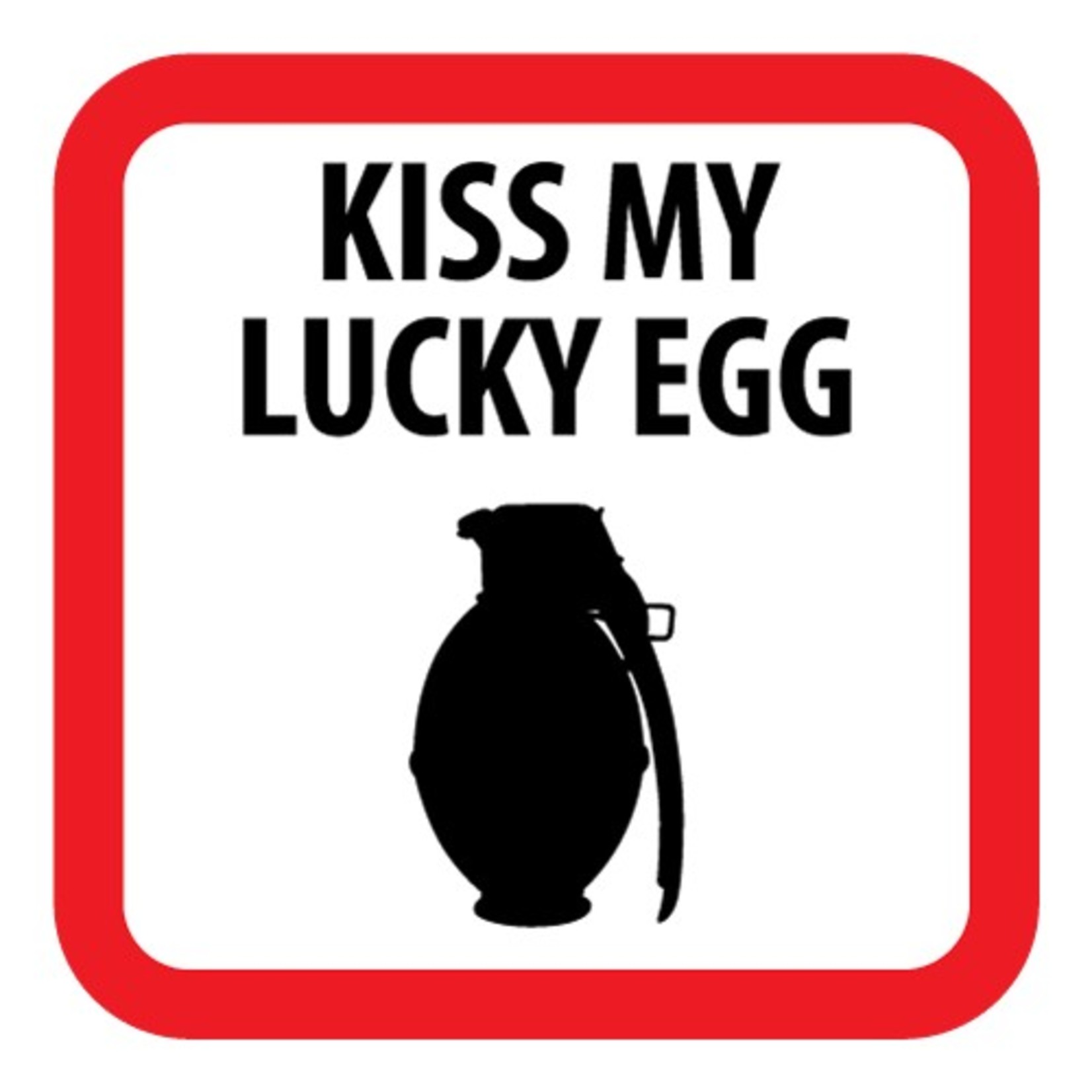 Sticker Kiss my lucky egg