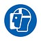 pictogram "gezichtsbescherming verplicht" sticker