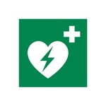 Vluchtwegaanduiding AED apparaat sticker