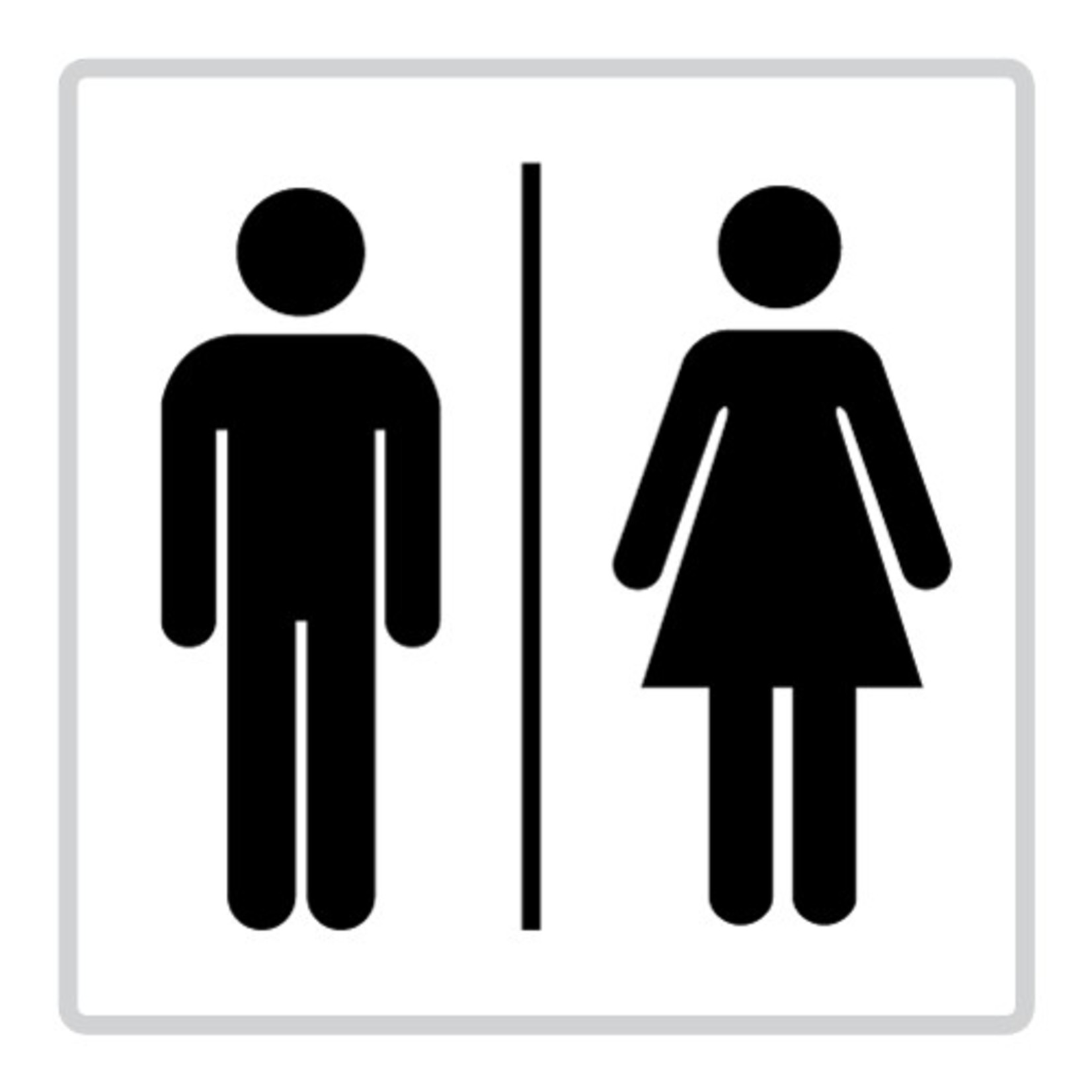 pictogram "toilet" sticker