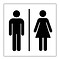 pictogram "toilet" sticker