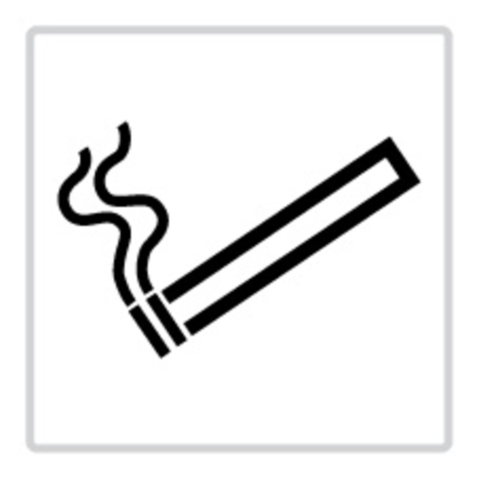 pictogram "roken toegestaan" sticker