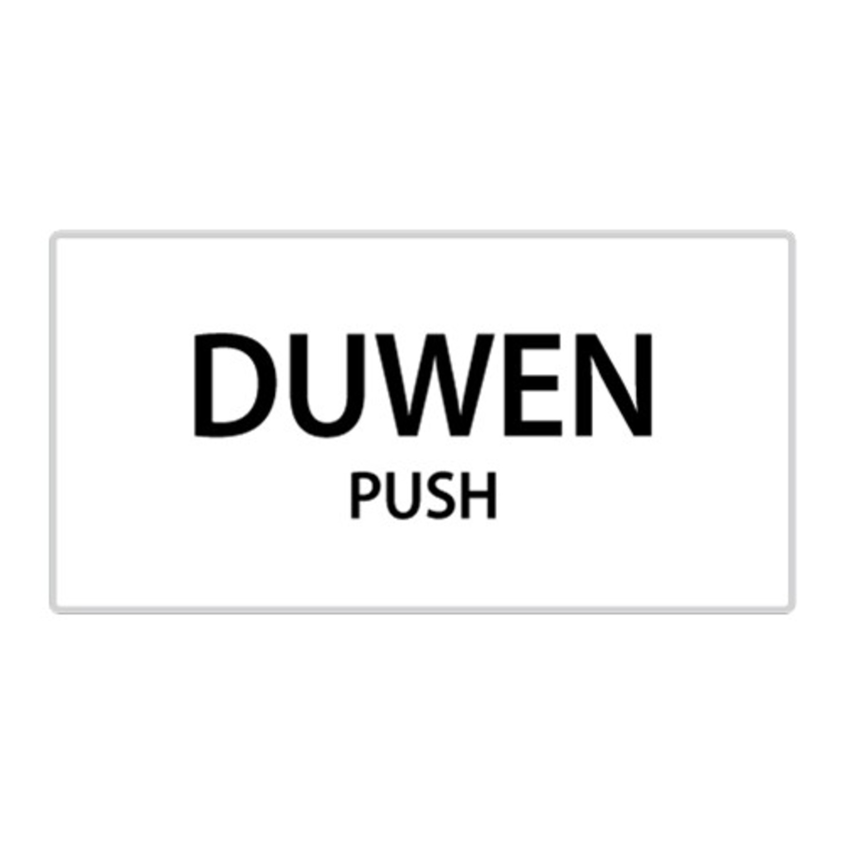 pictogram "duwen" sticker