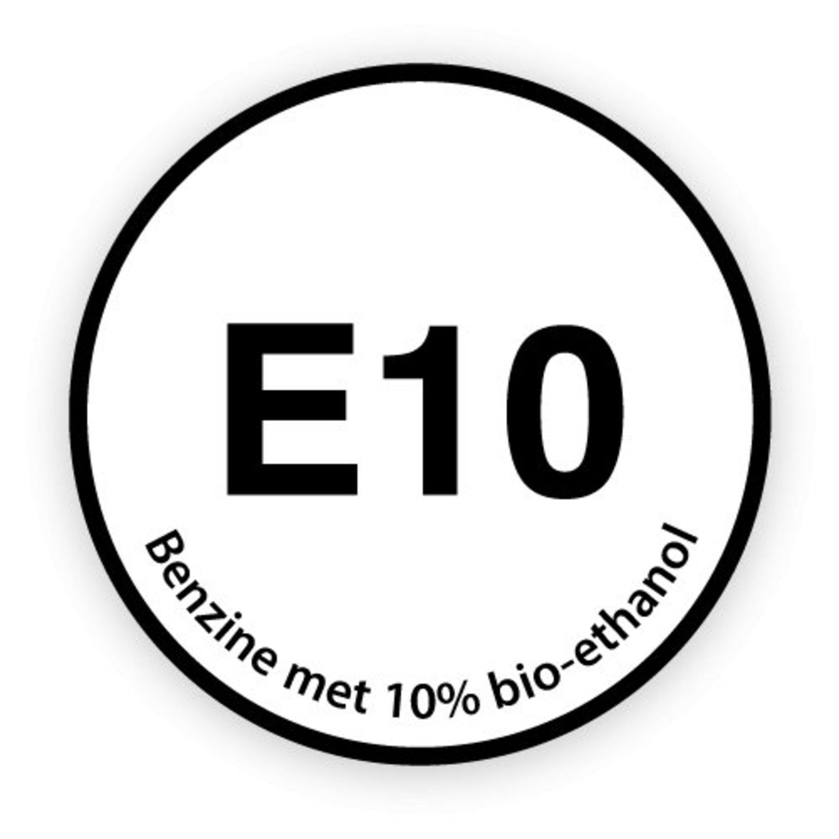 Sticker / autocollant : E10 - 5x5cm