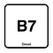 B7 brandstofsticker met uitleg (Diesel)