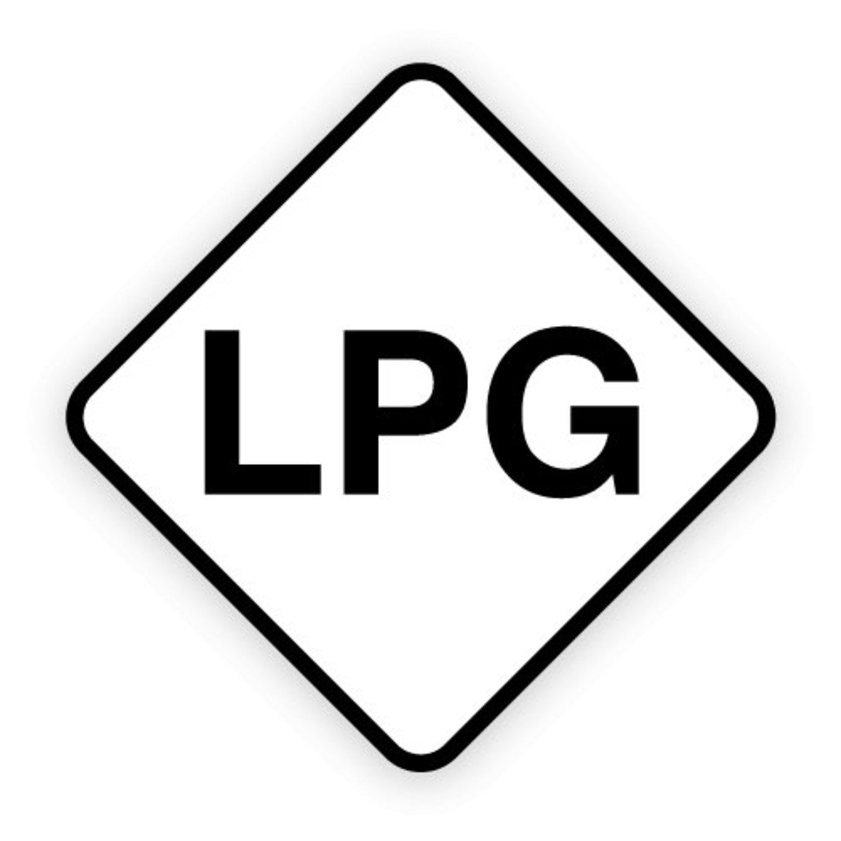 LPG brandstofsticker