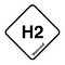 H2 brandstofsticker met uitleg