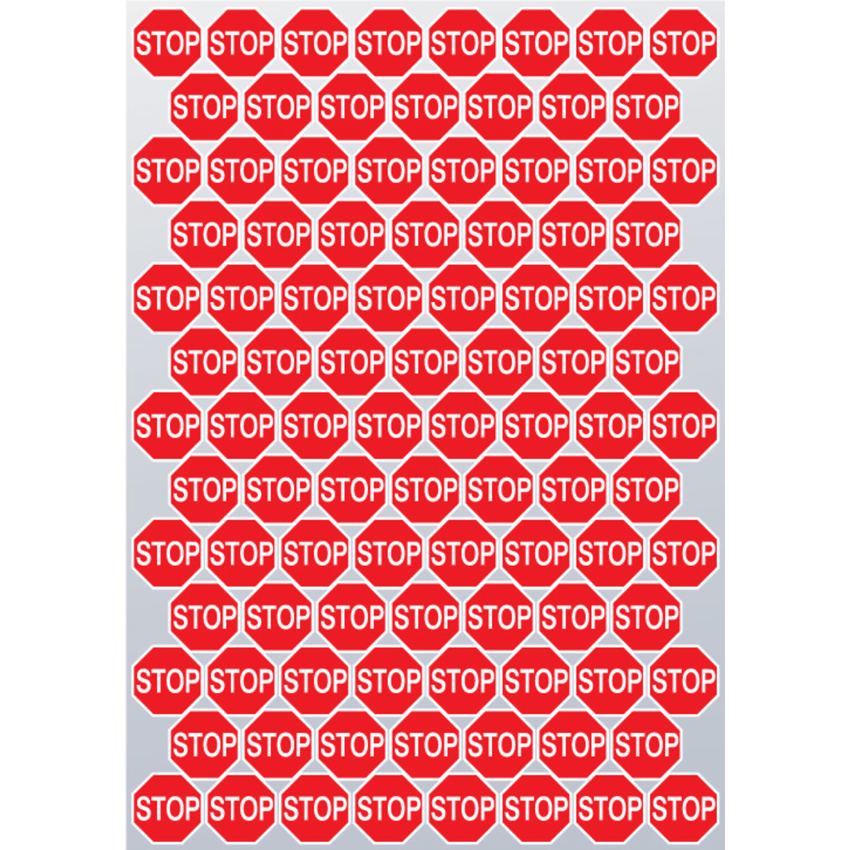pictogram "stop" sticker