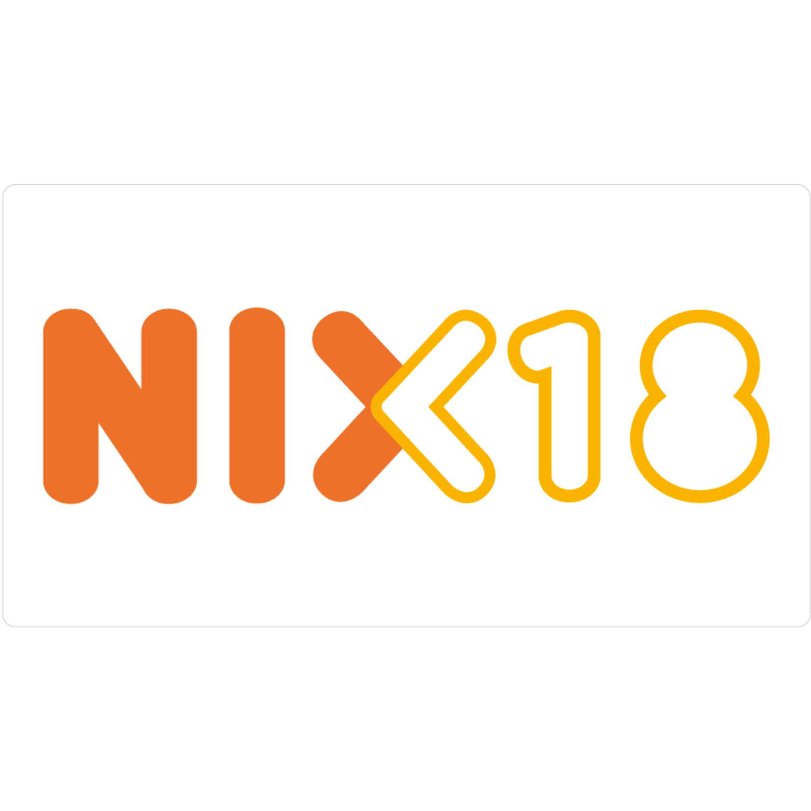 pictogram NIX18 sticker