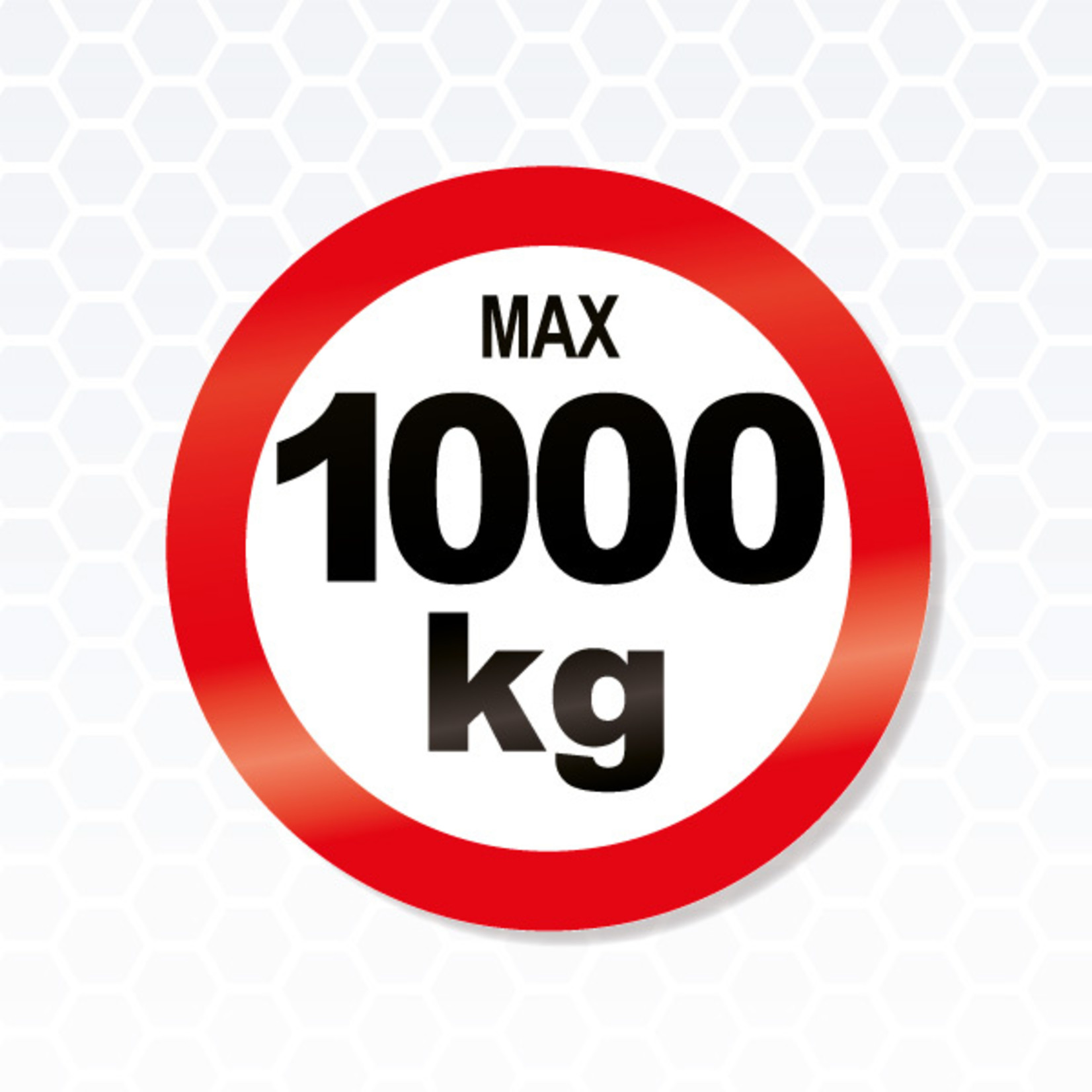 Max 1000 kg sticker