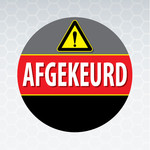 Keuringssticker AFGEKEURD