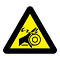 pictogram "Let op roterend mes" sticker