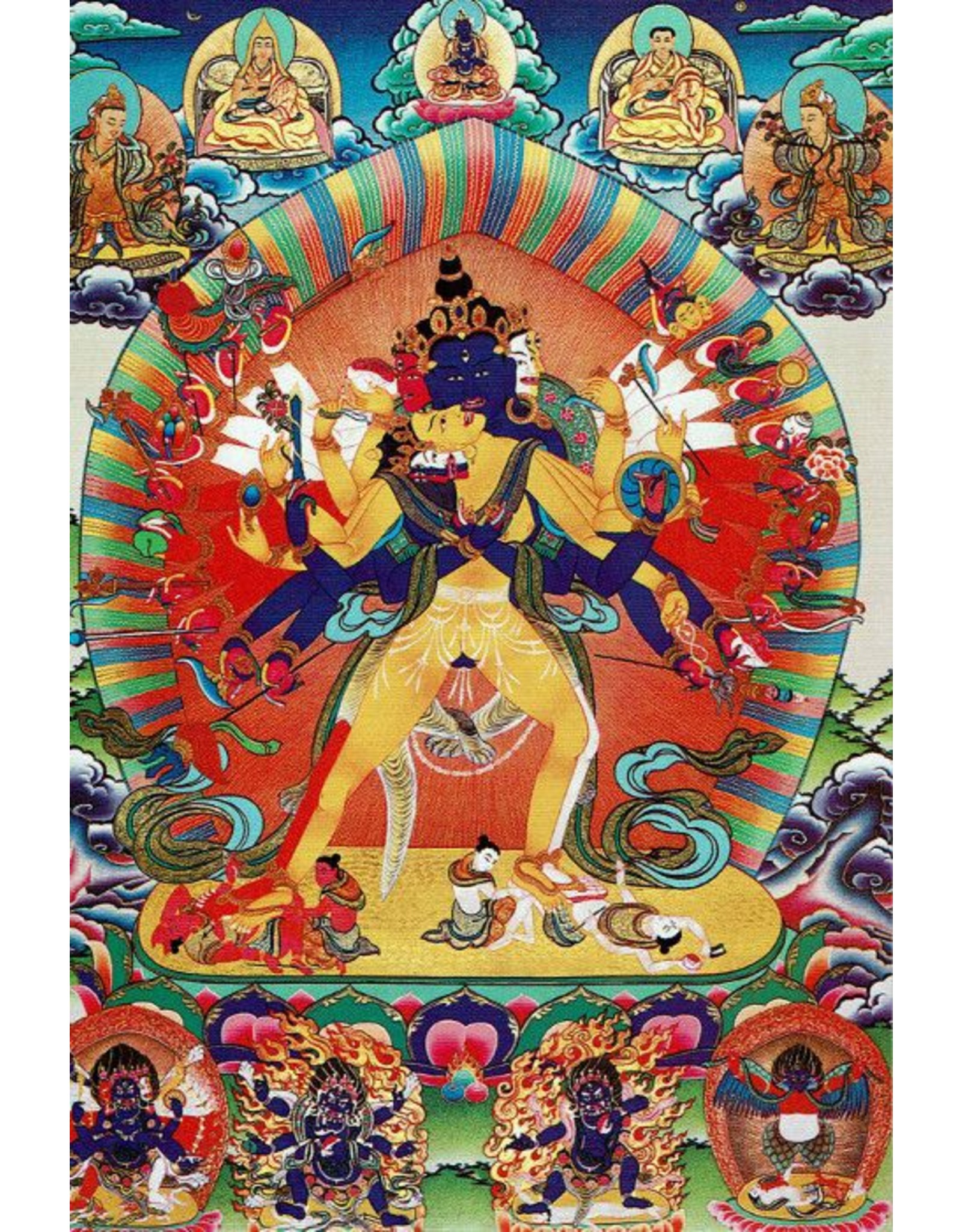 Dakini postcard Kalachakra Buddha