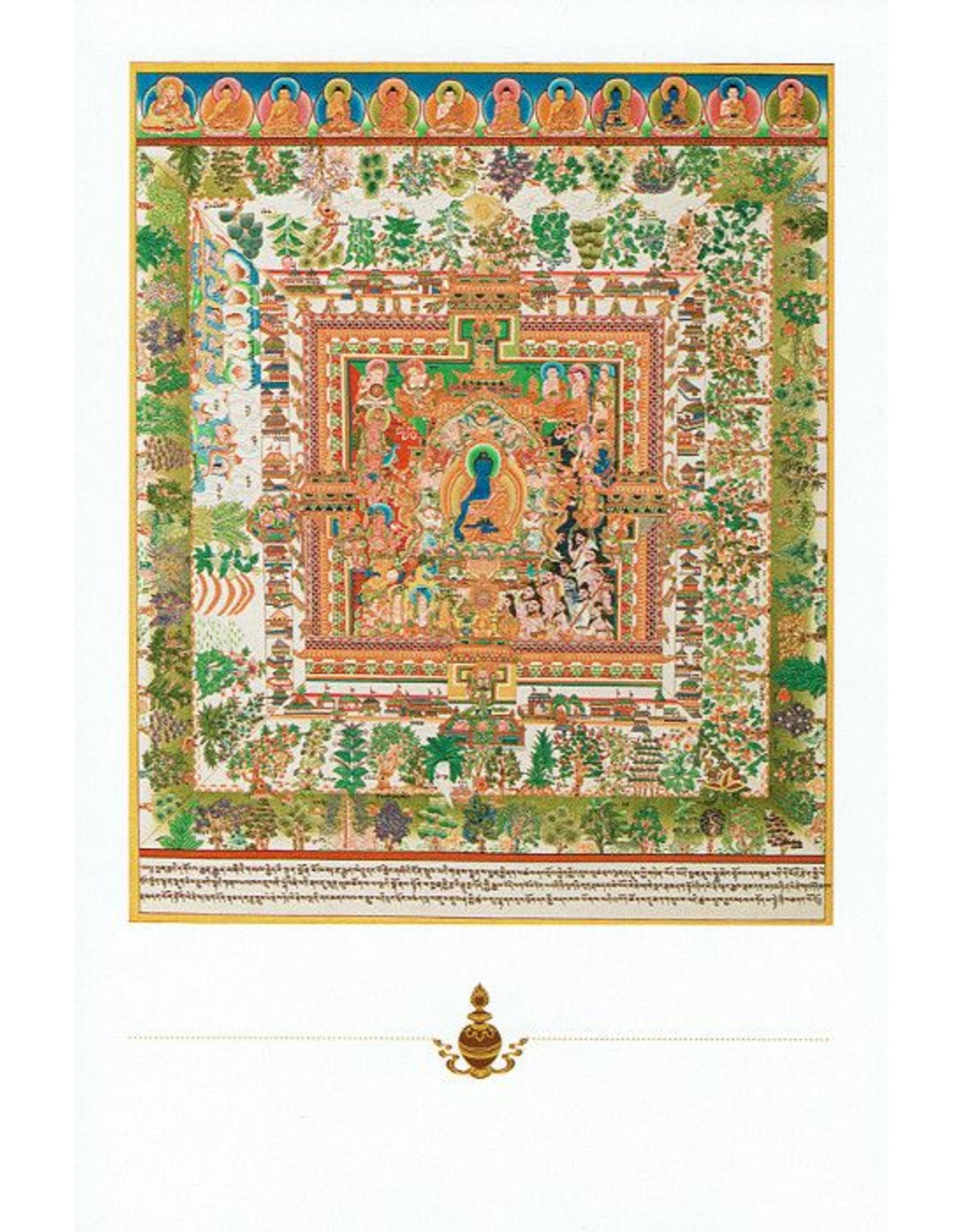 Dakini postkaart Medicijn Boeddha mandala