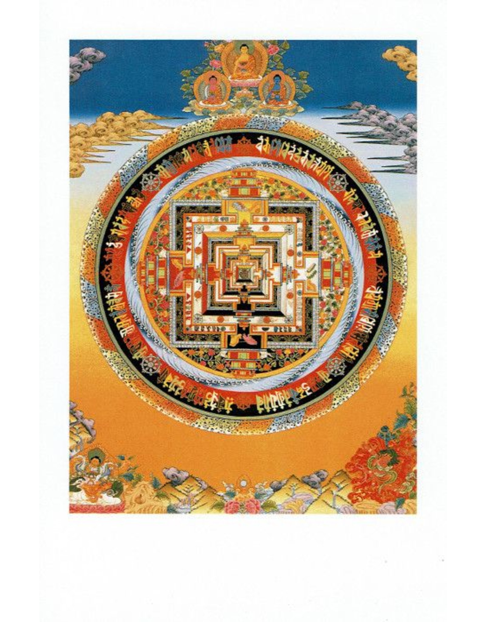 Dakini postkaart Kalachakra mandala