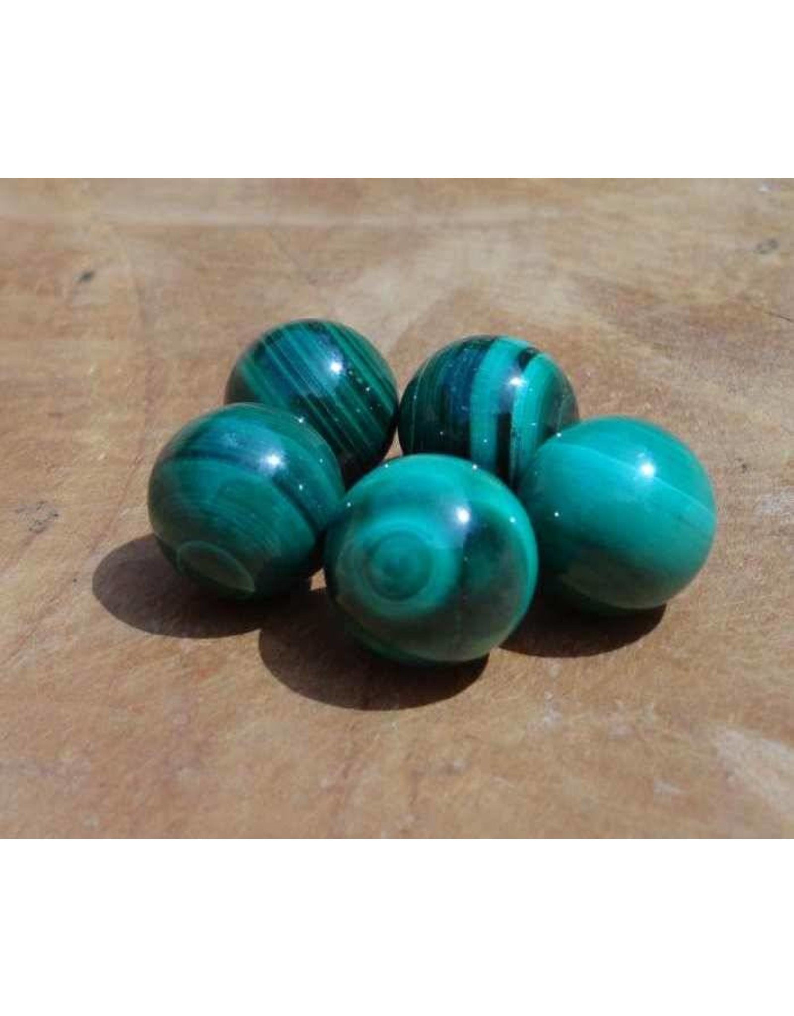 Interchangeable gemstone Malachite 12 mm