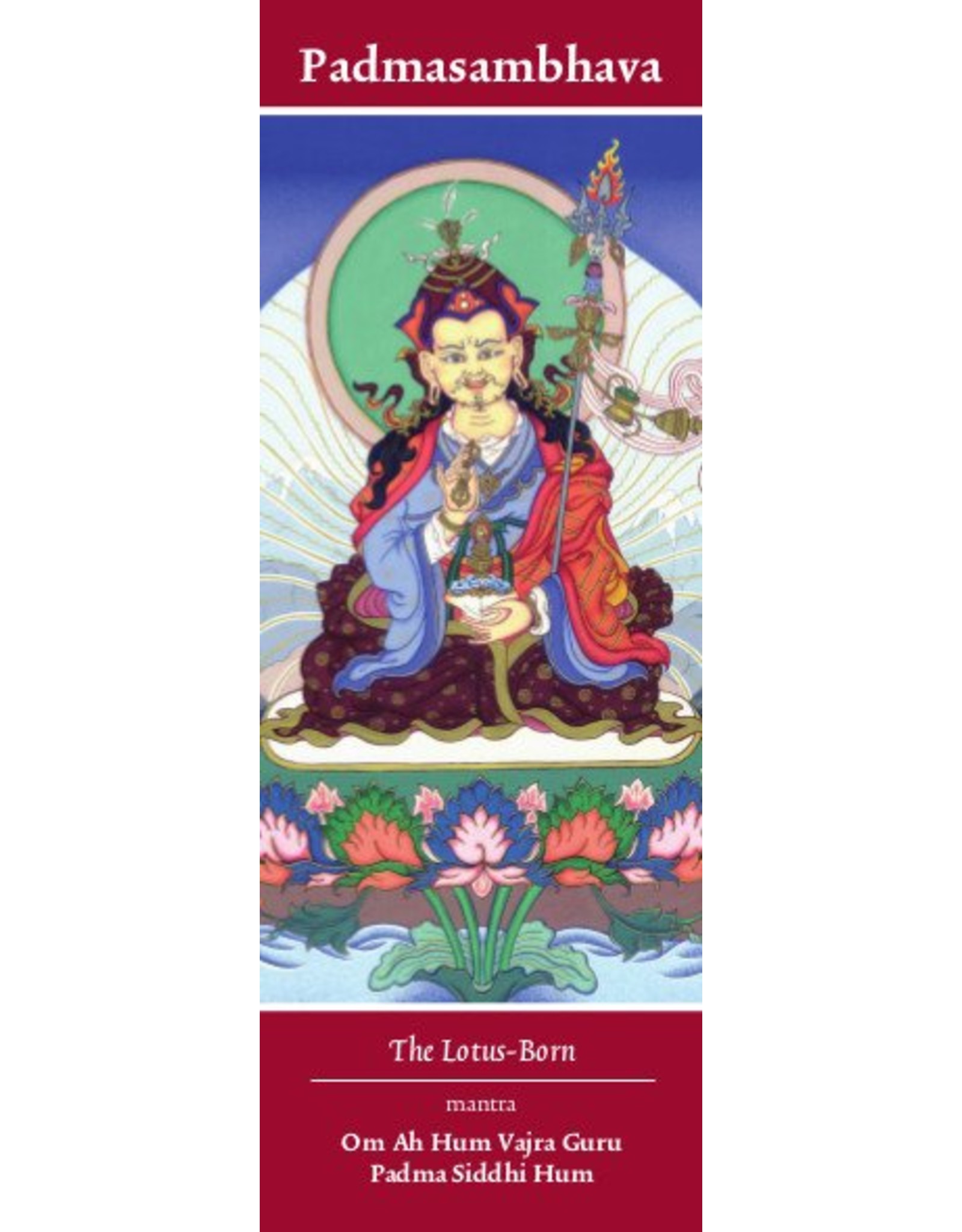 Tibetan Buddhist Art bookmark Padmasambhava