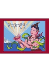 Tibetan Buddhist Art postcard Offering Goddess