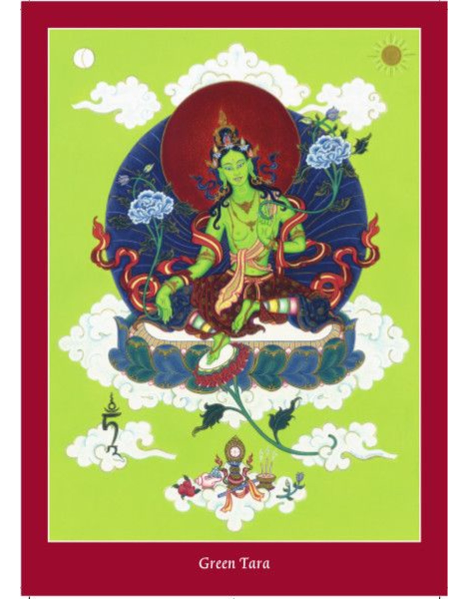 Tibetan Buddhist Art postkaart Thangka cadeauset groot