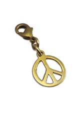 Shanti charm peace recycled brass