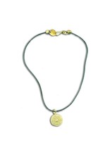 Shanti ketting "Om mani padme hum" gerecycled messing