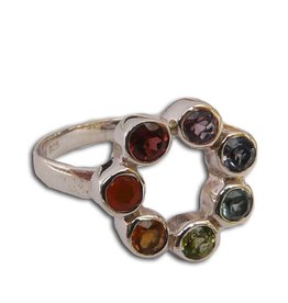 Shanti ring seven chakras circle of happiness