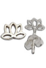 Shanti stud earrings lotus