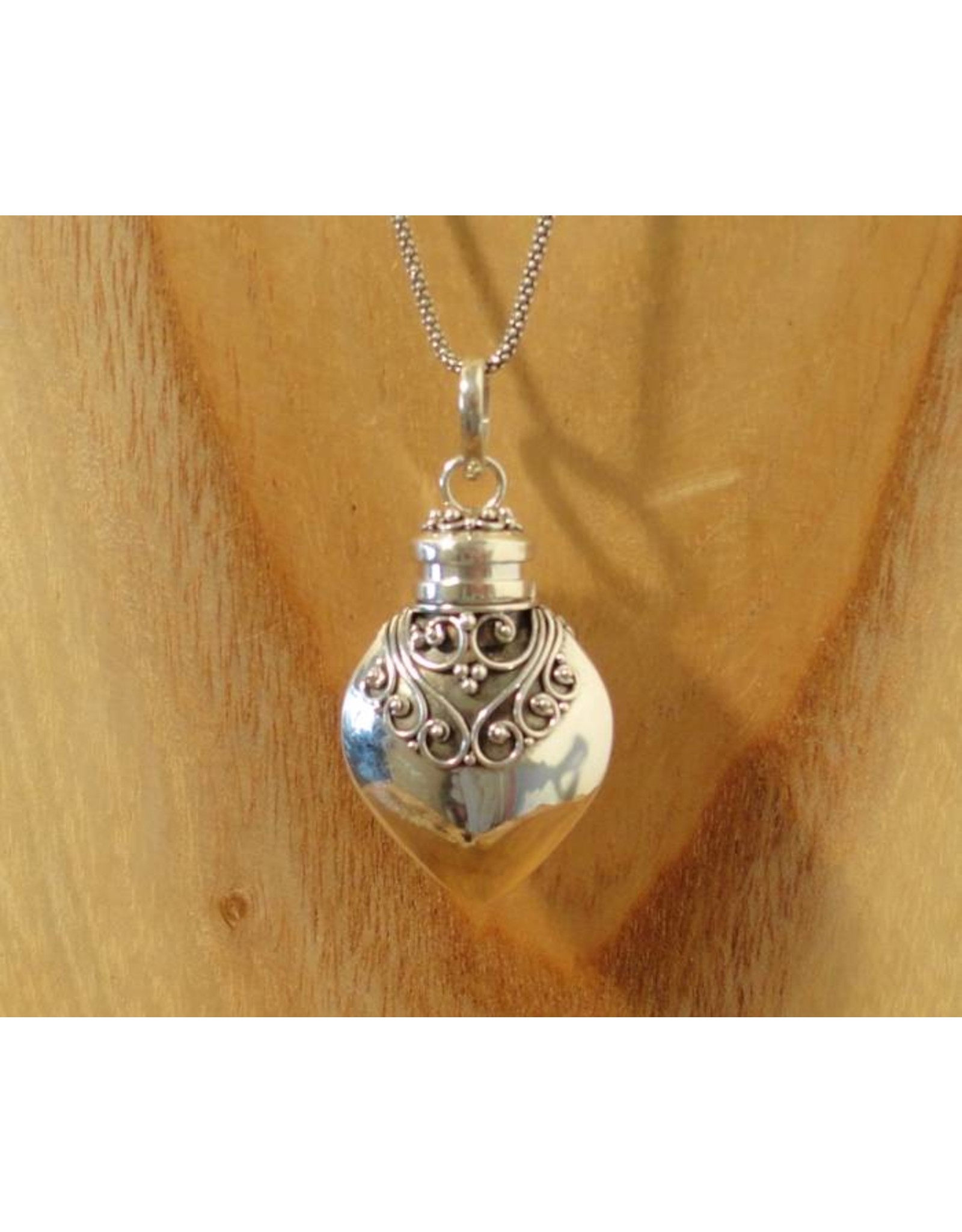 Keepsake locket bottle amethyst